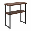 Table de service bois métal marron/noir 102x40x90cm