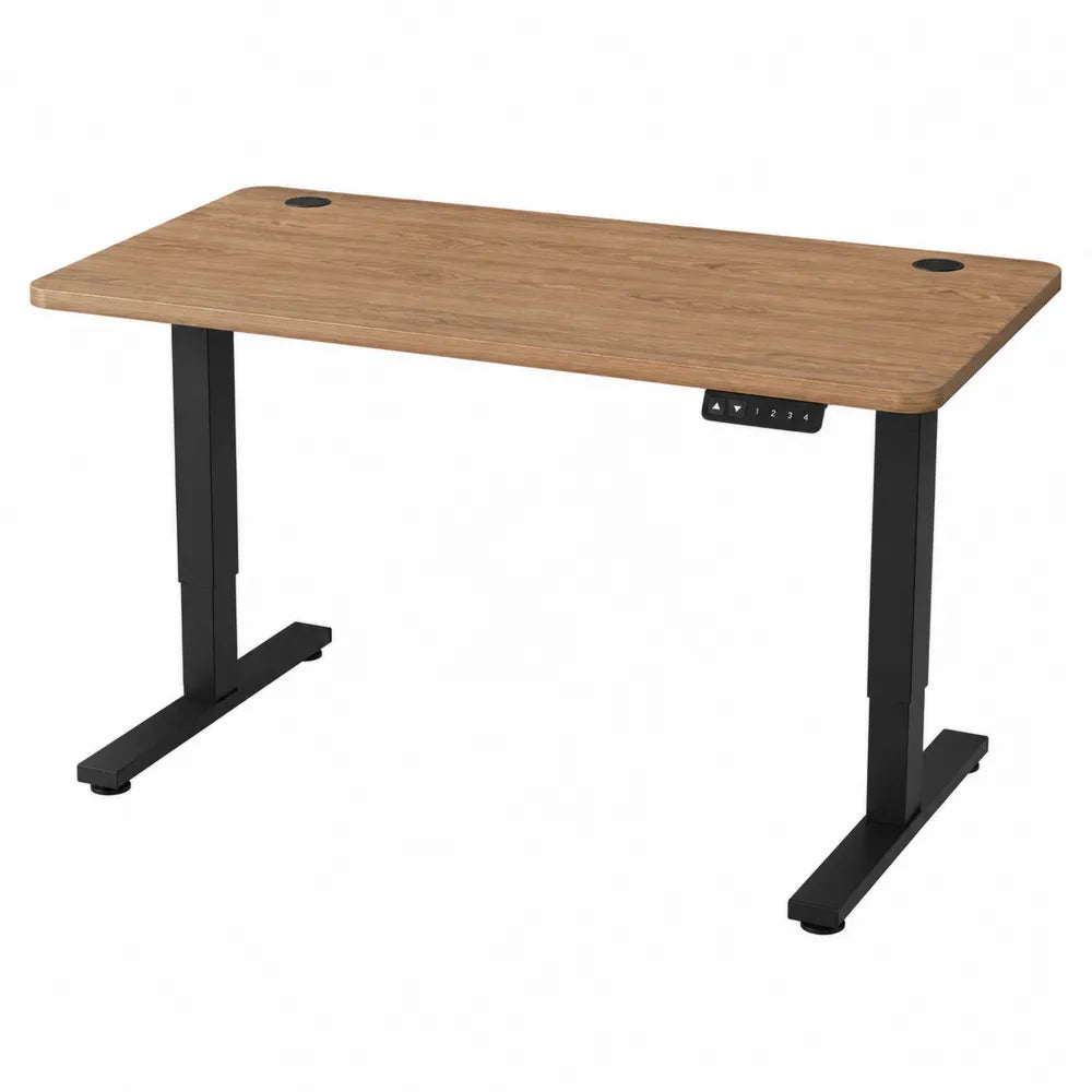 Bureau en bois et métal réglable en hauteur 140x70 cm