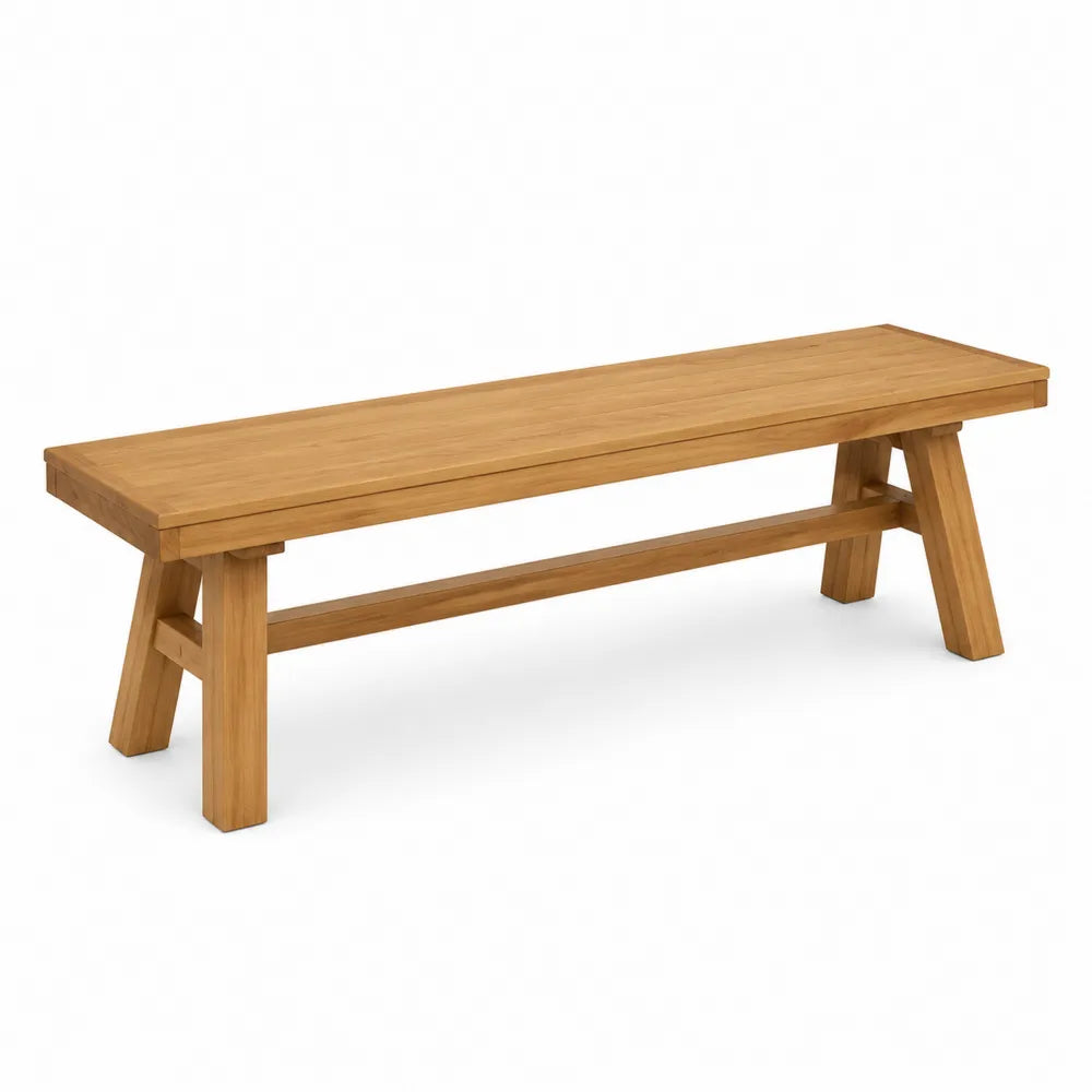 Banc en bois d'acacia pour extérieur support renforcé 180 cm