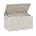 Coffre de rangement en plastique blanc 300L