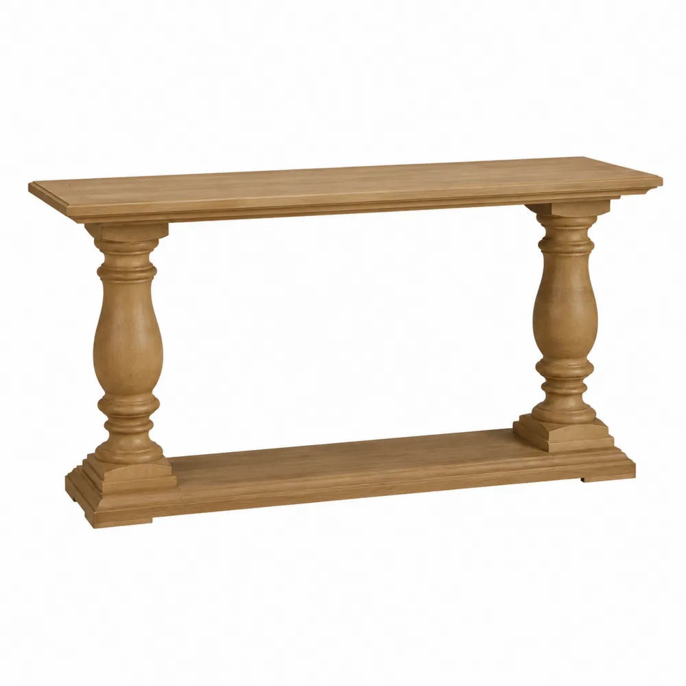 Table console en bois de chêne