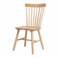 Chaise en bois de chêne avec dossier à barreaux